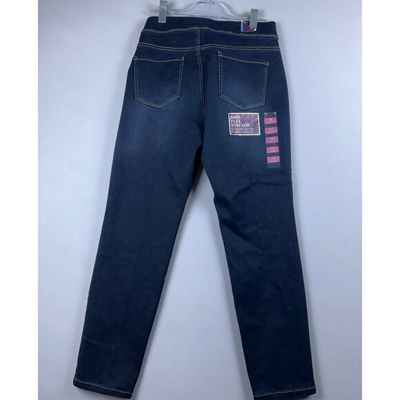 Gloria Vanderbilt Avery Skinny Jeans Womens Size 14 Short Slim Leg Pull On Blue - Picture 4 of 15